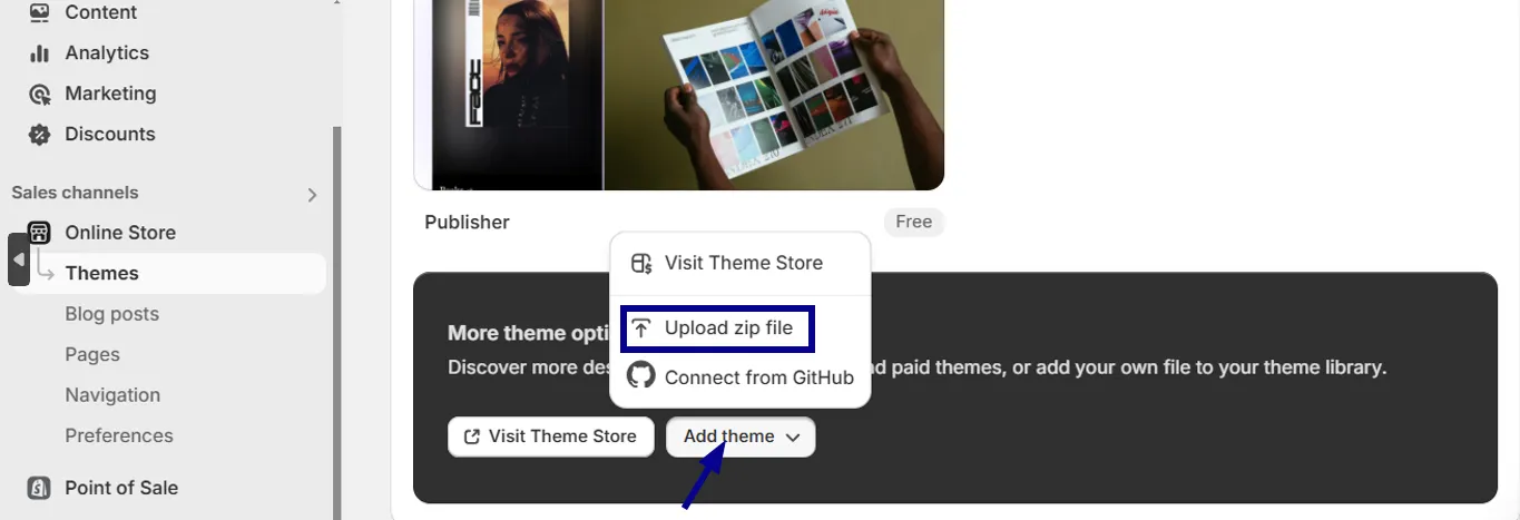 Step 2: Upload a Zip file